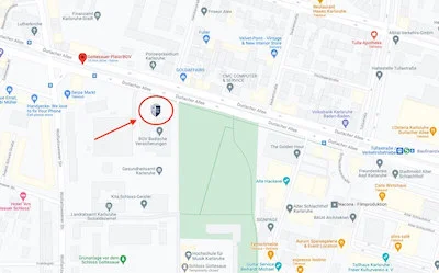 Campus Karlsruhe, Durlacher Allee 56 auf Google Maps